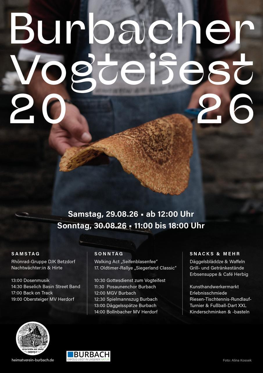 Veranstaltungsinformationen © Heimatverein Alte Vogtei Burbach e.V.